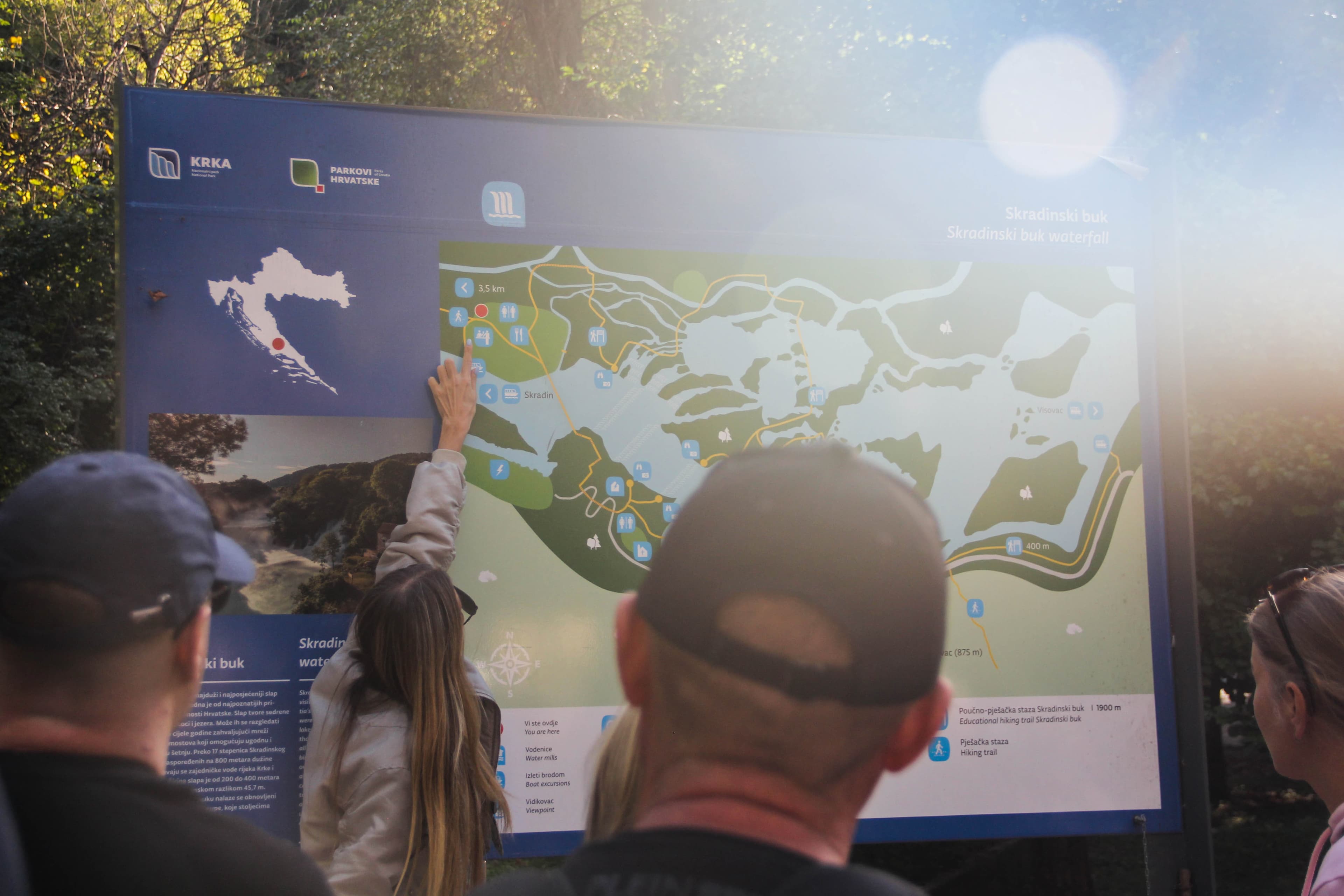 Blue Zadar trip board