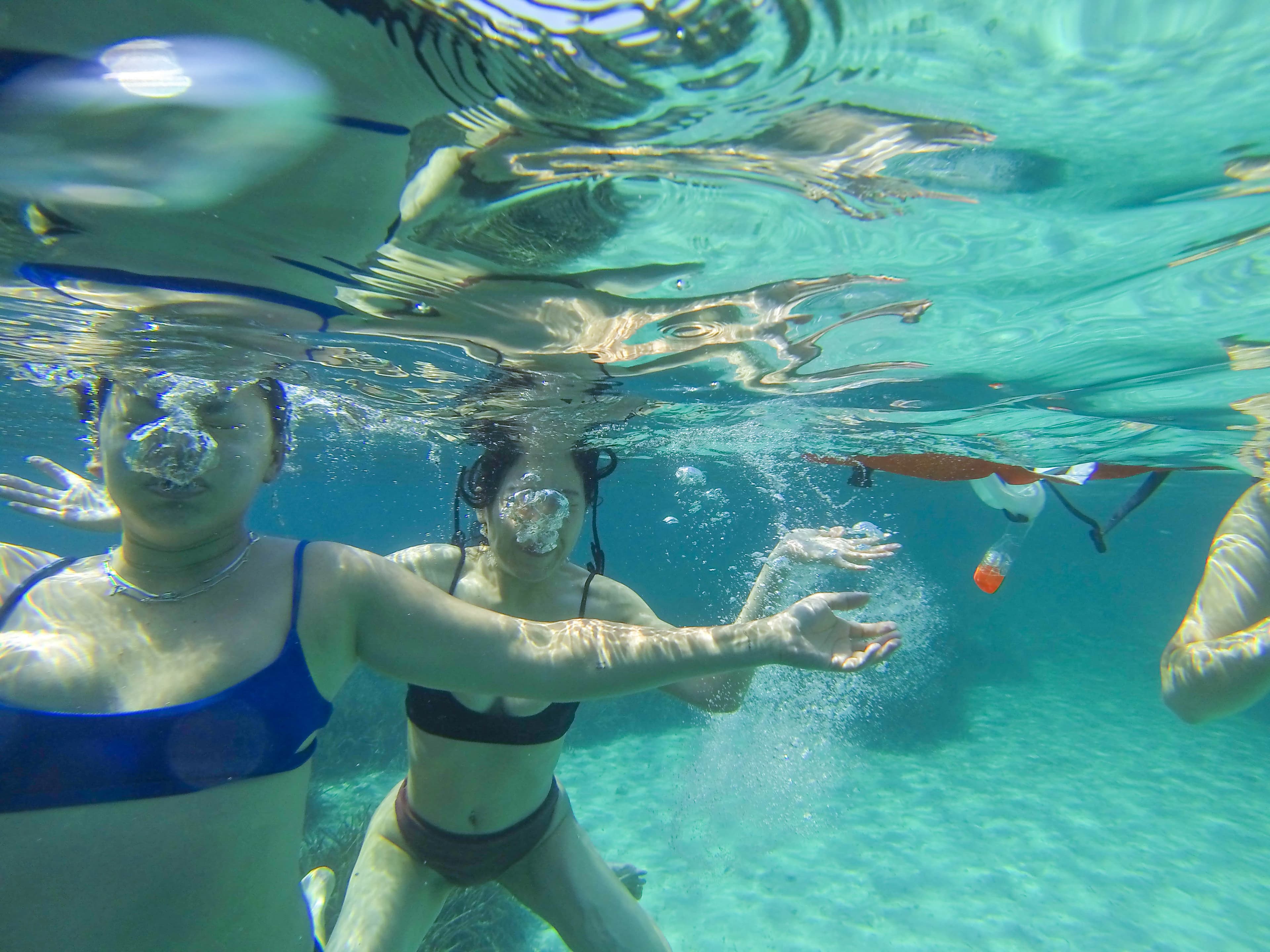 Swimming during a Blue Zadar trip